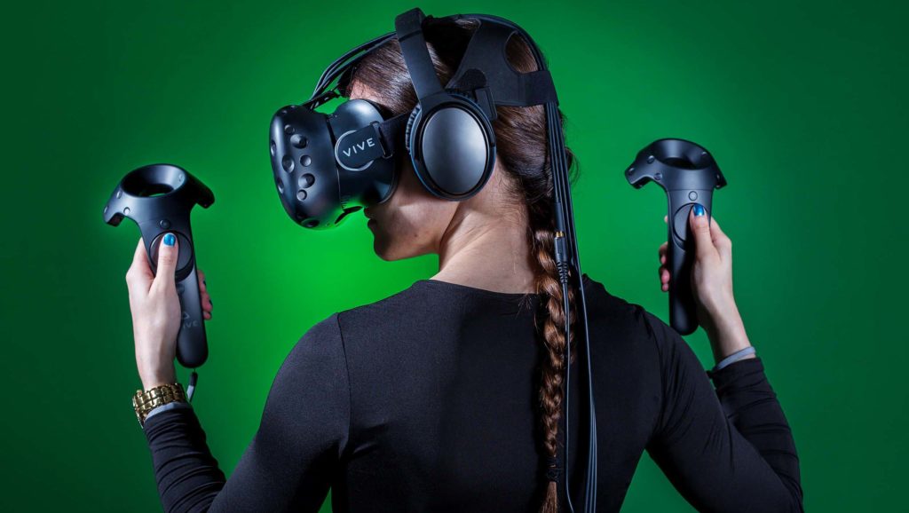 Utilisateur réalité virtuelle htc vive 