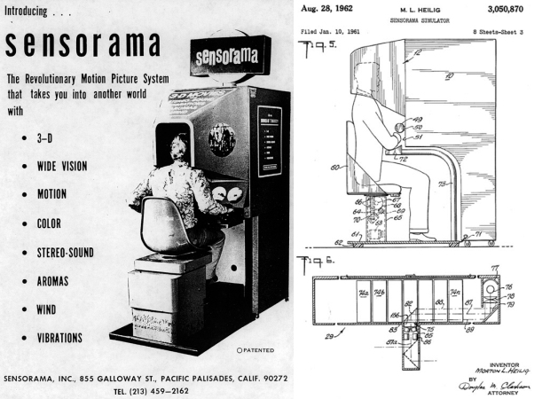 histoire, realite virtuelle, sensorama, 1957