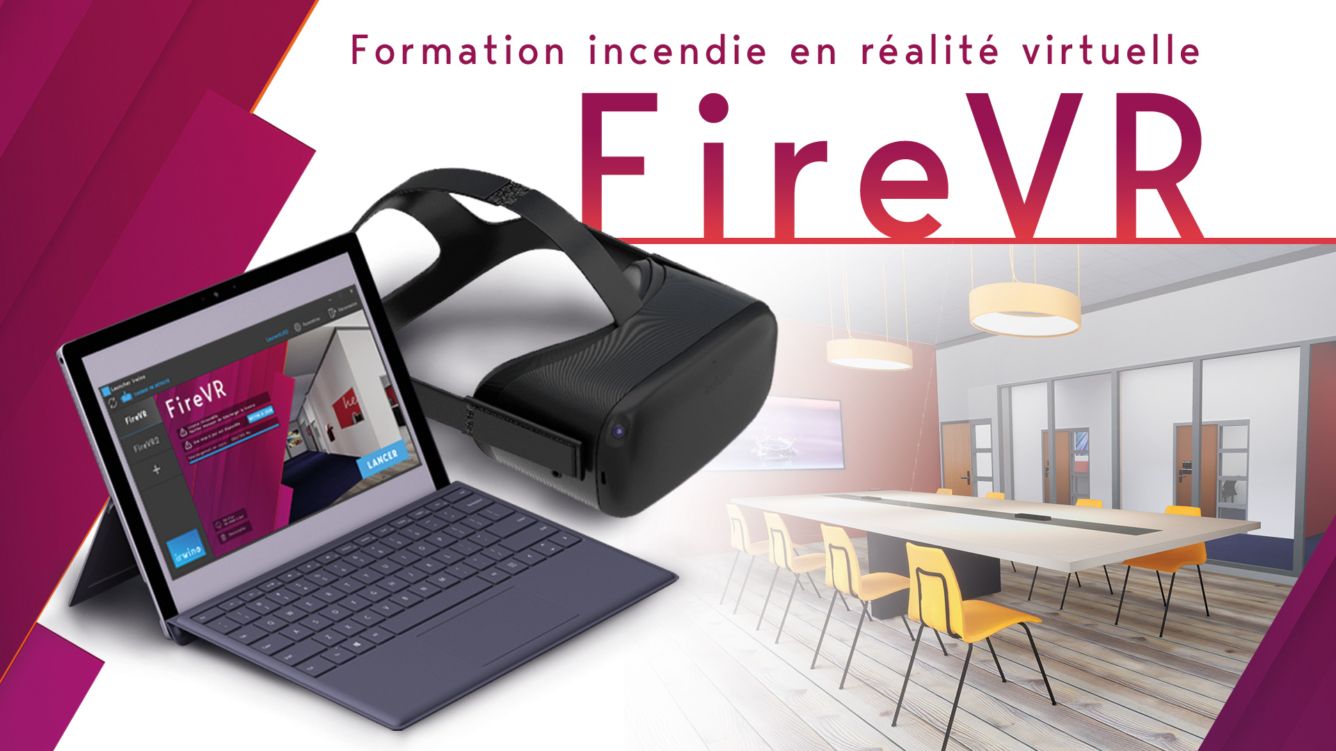 Fire VR, simulateur incendie virtuel, formation sécurité incendie, réalité virtuelle, en entreprise