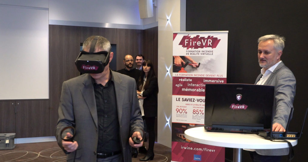 Formation Incendie VR avec extincteurs connectés